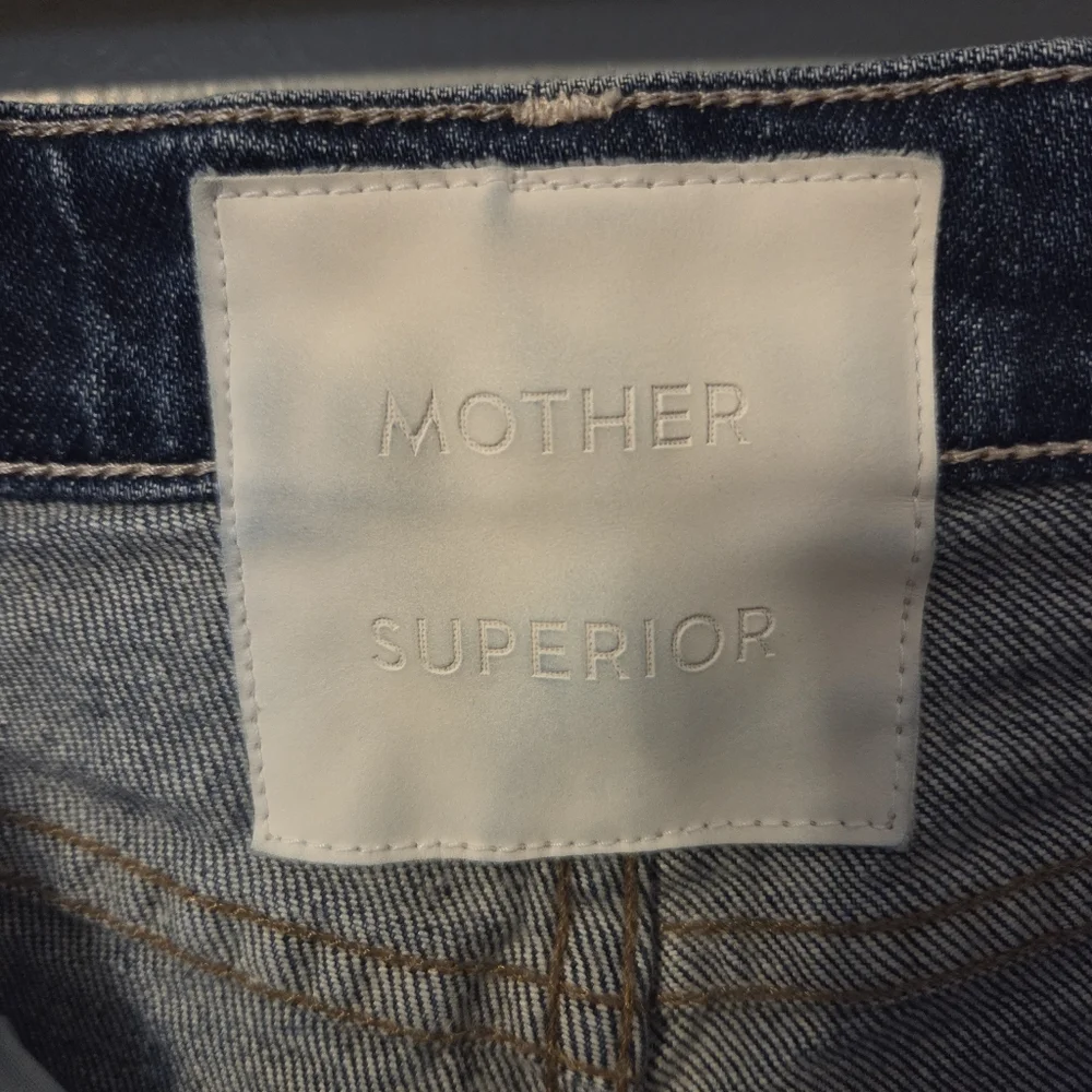 Mother Women's The Tomcat Roller Painfully Obvious Wide Leg Denim Jeans Sz 25 - Picture 8 of 10